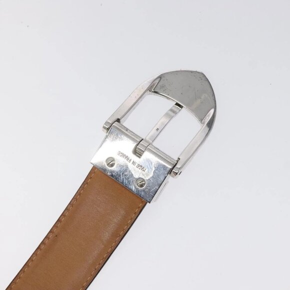 LOUIS VUITTON Belt Leather 2Set Black Brown LV Auth bs25969 - Picture 9 of 11